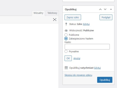 Prywatny blog w&nbsp;Wordpress – czyli zarządzamy widocznością treści