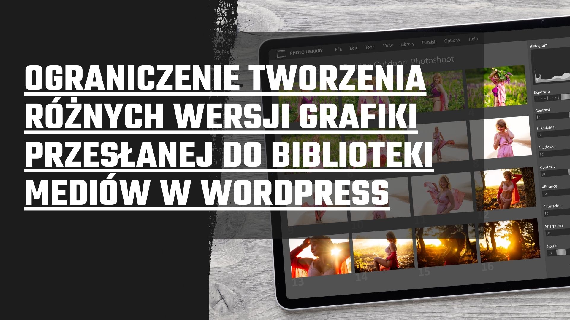 Ograniczenie tworzenia różnych wersji grafiki przesłanej do biblioteki mediów w Wordpress