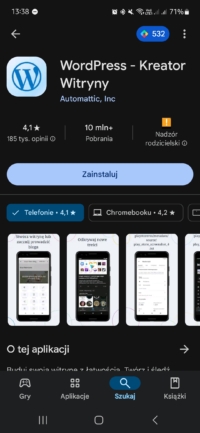 WordPress w Twojej kieszeni – aplikacja „WordPress – Kreator Witryny”